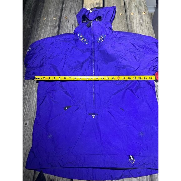 Vintage 90s Obermeyer Scarlett purple floral embroidered ski jacket alpine S - Picture 10 of 16